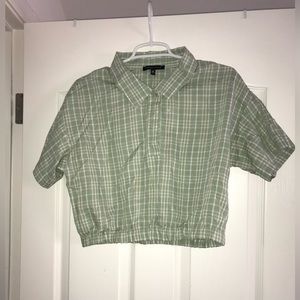 Kendall and Kylie green blouse